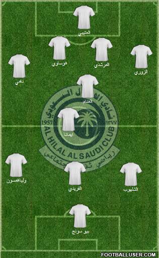 Al-Hilal (KSA) Formation 2011