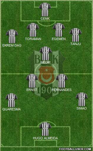 Besiktas JK Formation 2011