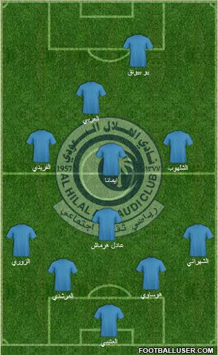 Al-Hilal (KSA) Formation 2011