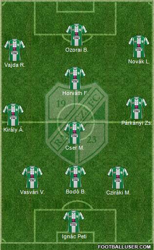 Kaposvári Rákóczi FC Formation 2011