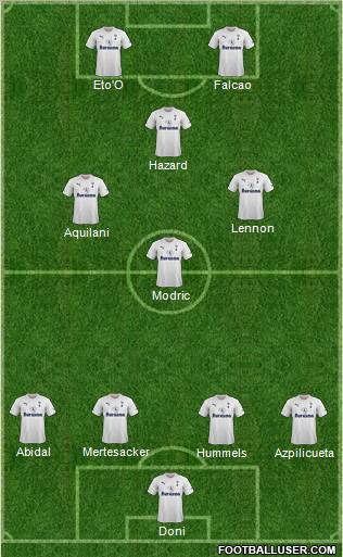 Tottenham Hotspur Formation 2011