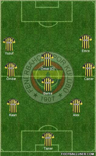 Fenerbahçe SK Formation 2011