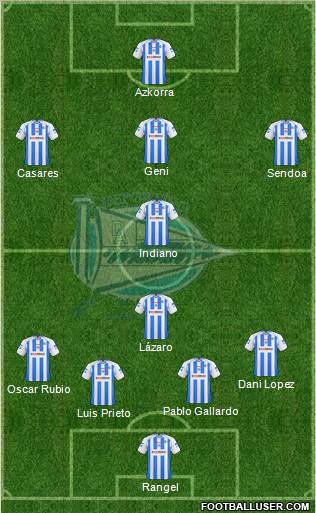 D. Alavés S.A.D. football formation