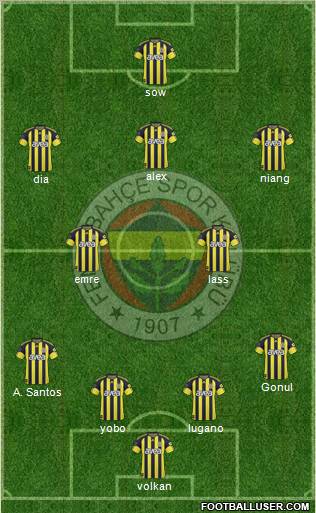 Fenerbahçe SK Formation 2011