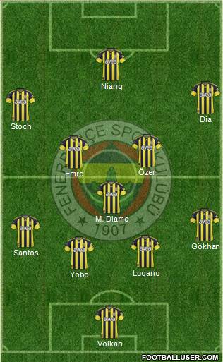 Fenerbahçe SK Formation 2011