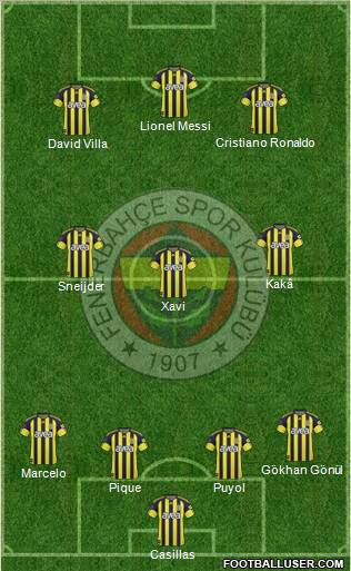 Fenerbahçe SK Formation 2011