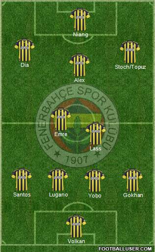 Fenerbahçe SK Formation 2011