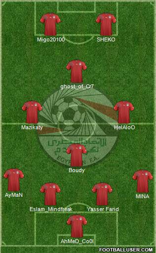 Egypt football formation