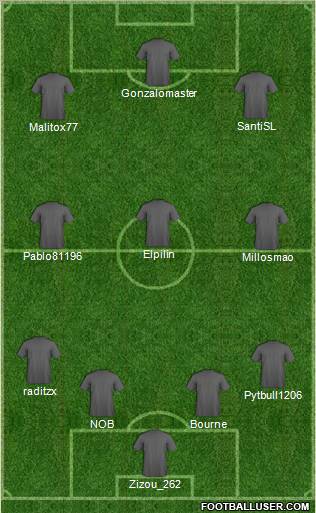 Pro Evolution Soccer Team Formation 2011