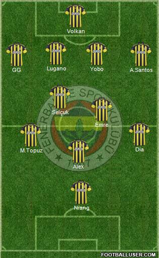 Fenerbahçe SK Formation 2011