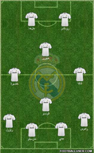 Real Madrid C.F. Formation 2011