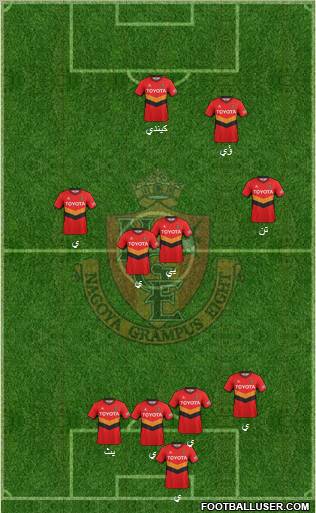 Nagoya Grampus football formation