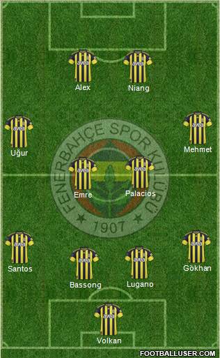 Fenerbahçe SK Formation 2011
