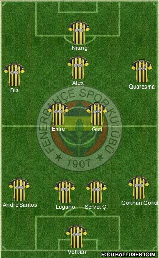 Fenerbahçe SK Formation 2011