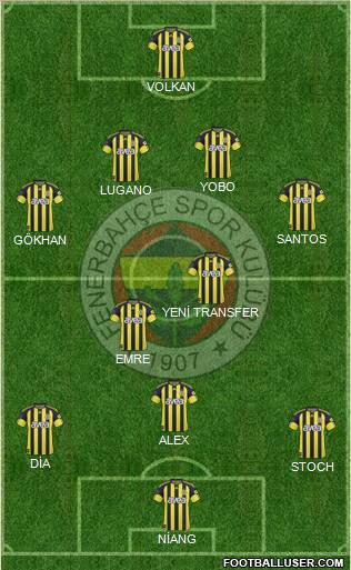 Fenerbahçe SK Formation 2011