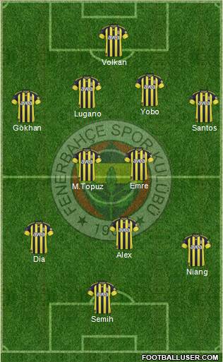 Fenerbahçe SK Formation 2011