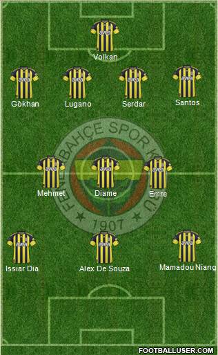 Fenerbahçe SK Formation 2011