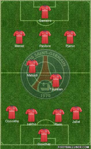 Paris Saint-Germain Formation 2011