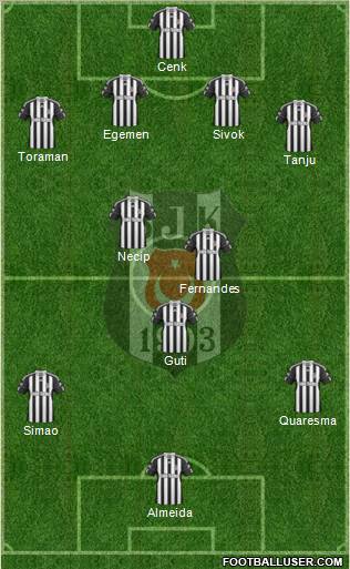 Besiktas JK Formation 2011