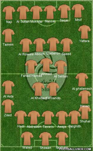 Al-Shabab (KSA) Formation 2011