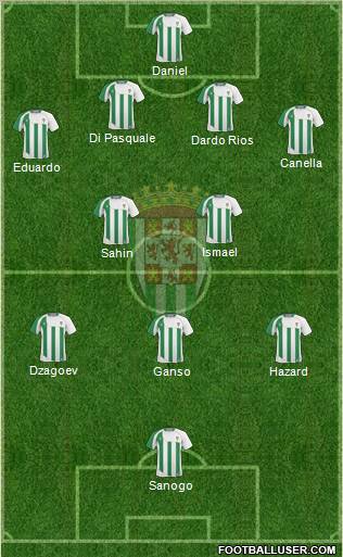 Córdoba C.F., S.A.D. football formation