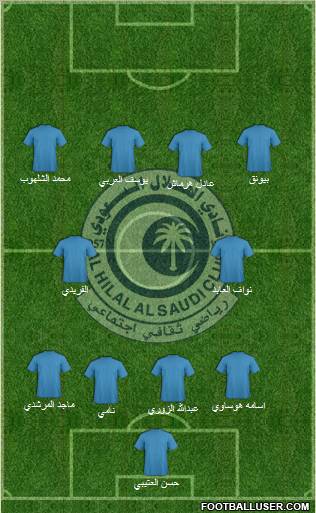 Al-Hilal (KSA) Formation 2011