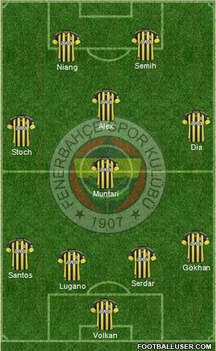 Fenerbahçe SK Formation 2011