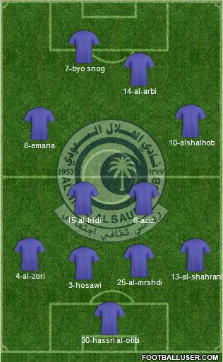 Al-Hilal (KSA) Formation 2011