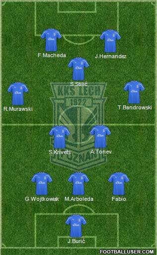 Lech Poznan Formation 2011