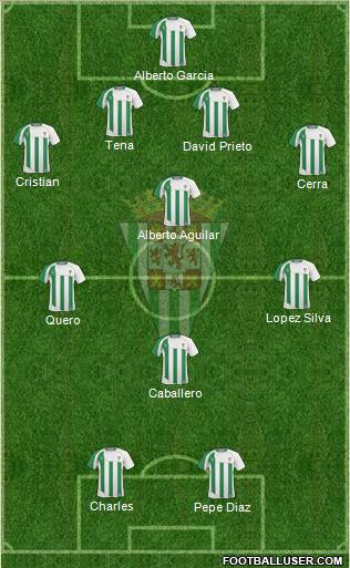 Córdoba C.F., S.A.D. football formation