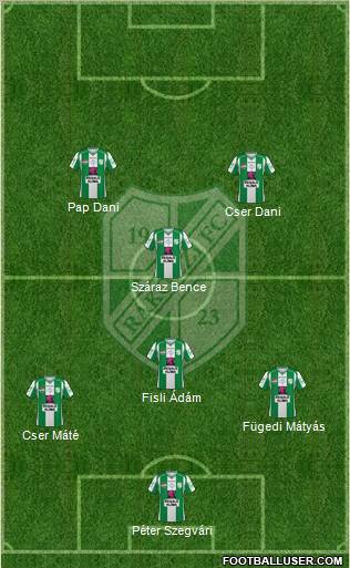 Kaposvári Rákóczi FC Formation 2011