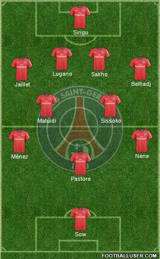 Paris Saint-Germain Formation 2011
