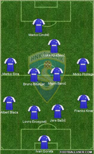 HNK Sibenik Formation 2011