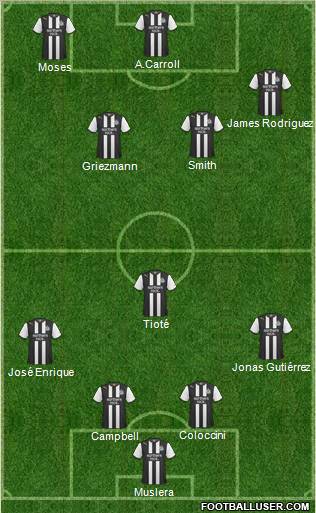Newcastle United Formation 2011