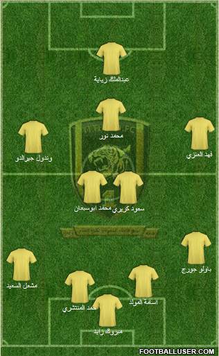 Al-Ittihad (KSA) Formation 2011