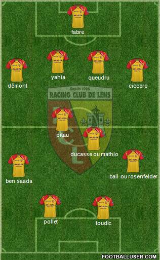 Racing Club de Lens Formation 2011