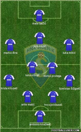 HNK Sibenik Formation 2011
