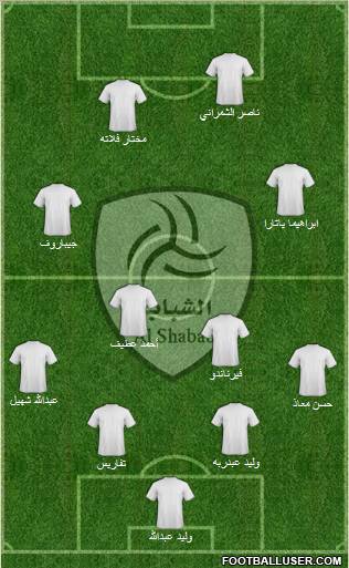 Al-Shabab (KSA) Formation 2011