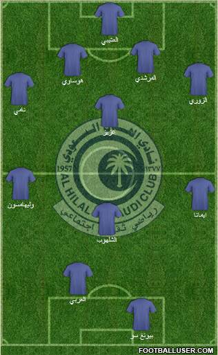Al-Hilal (KSA) Formation 2011