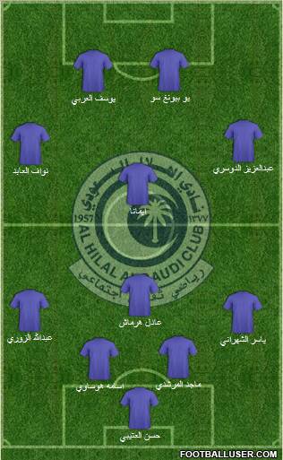 Al-Hilal (KSA) Formation 2011
