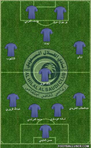 Al-Hilal (KSA) Formation 2011