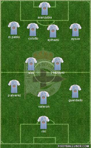R.C. Deportivo de La Coruña S.A.D. Formation 2011