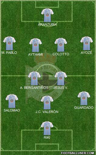 R.C. Deportivo de La Coruña S.A.D. Formation 2011