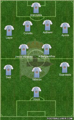 R.C. Deportivo de La Coruña S.A.D. Formation 2011