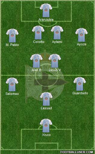 R.C. Deportivo de La Coruña S.A.D. Formation 2011