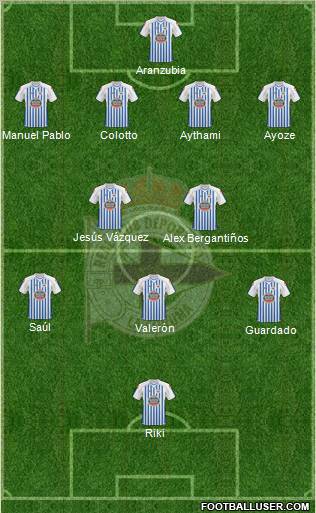 R.C. Deportivo de La Coruña S.A.D. Formation 2011