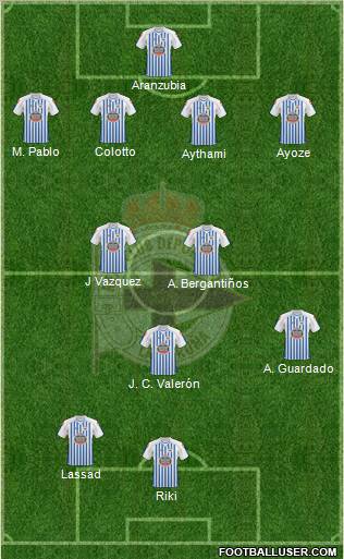 R.C. Deportivo de La Coruña S.A.D. Formation 2011