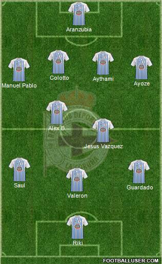 R.C. Deportivo de La Coruña S.A.D. Formation 2011