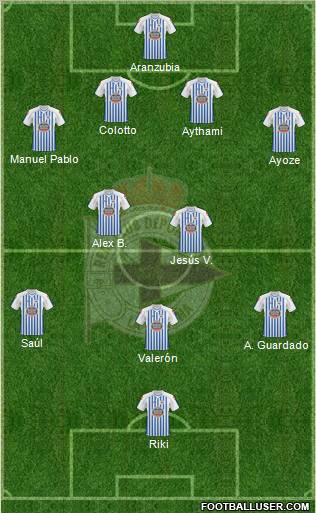 R.C. Deportivo de La Coruña S.A.D. Formation 2011