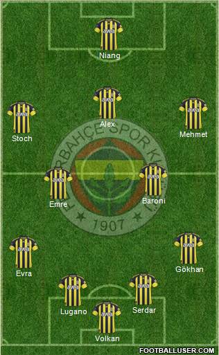 Fenerbahçe SK Formation 2011